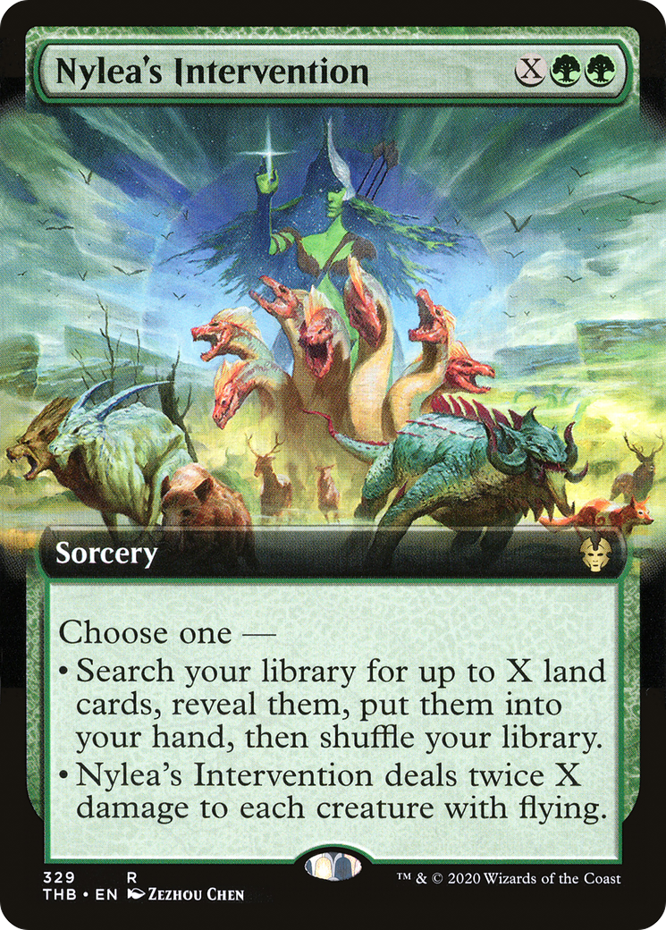 Nylea's Intervention (Extended Art) (329) [Theros Beyond Death] - Deck Out Gaming