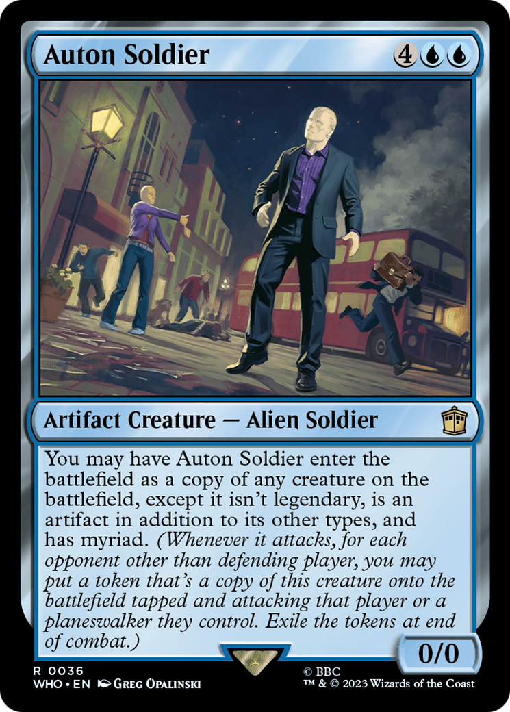 Auton Soldier (36) [Doctor Who] foil - Deck Out Gaming