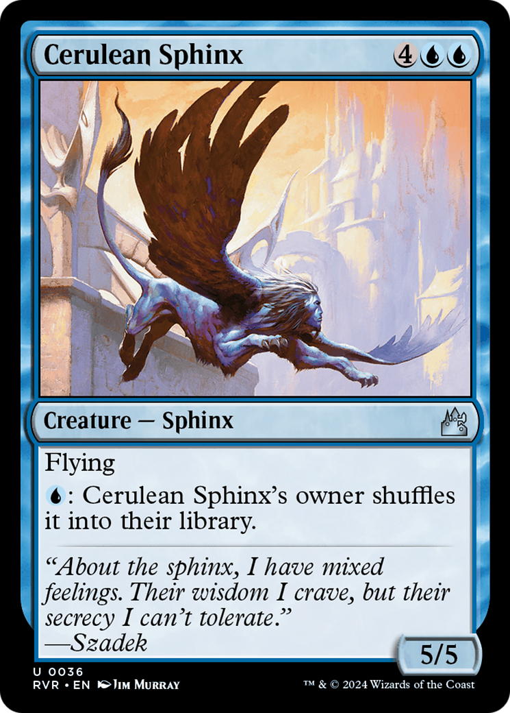 Cerulean Sphinx (36) [Ravnica Remastered] - Deck Out Gaming