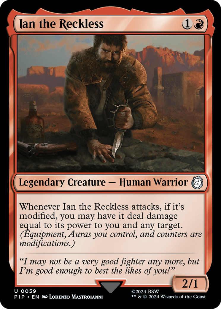 Ian the Reckless (59) [Fallout] foil - Deck Out Gaming