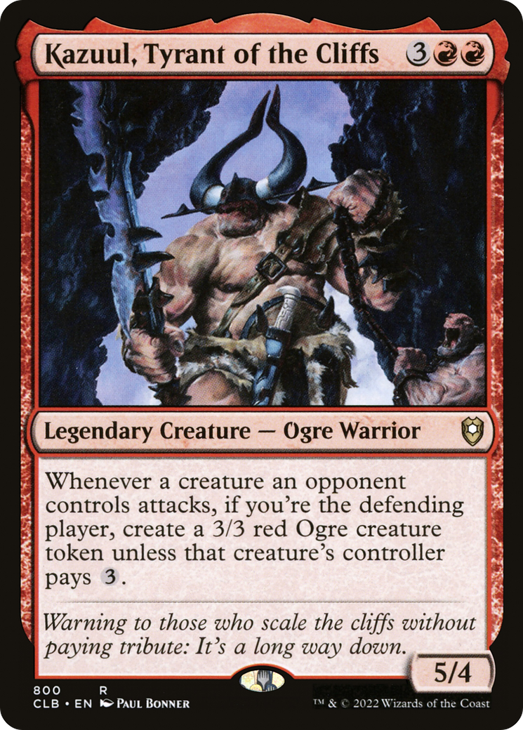 Kazuul, Tyrant of the Cliffs (800) [Commander Legends: Battle for Baldur's Gate] - Deck Out Gaming