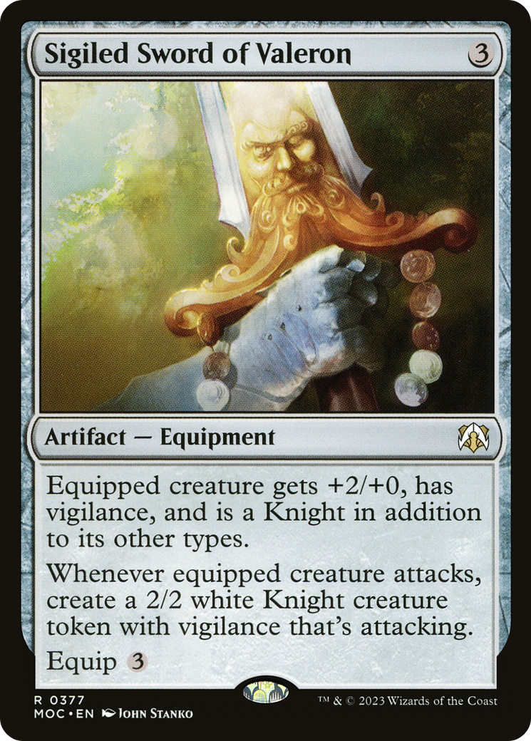 Sigiled Sword of Valeron (377) [March of the Machine Commander] - Deck Out Gaming