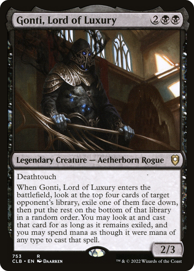 Gonti, Lord of Luxury (753) [Commander Legends: Battle for Baldur's Gate] - Deck Out Gaming