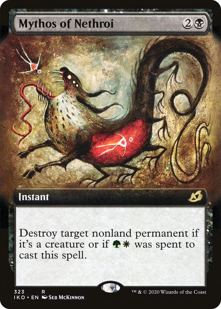 Mythos of Nethroi (Extended Art) (323) [Ikoria: Lair of Behemoths] foil - Deck Out Gaming