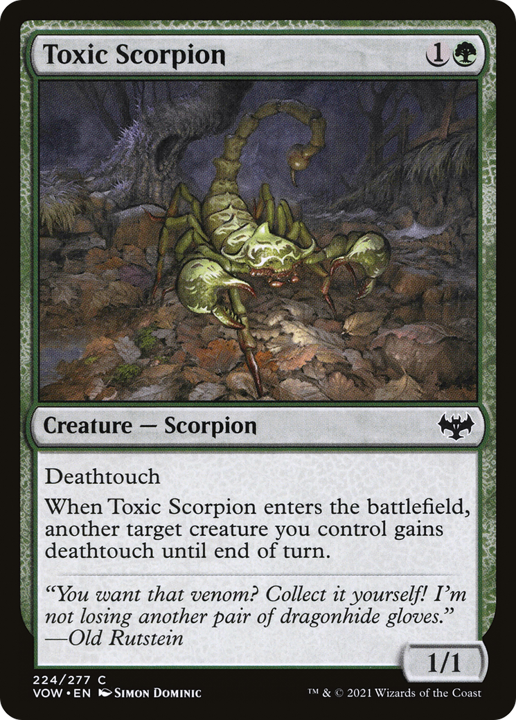 Toxic Scorpion (224) [Innistrad: Crimson Vow] - Deck Out Gaming