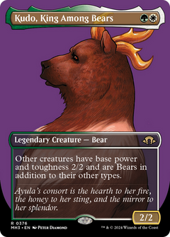 Kudo, King Among Bears (Borderless) (376) [Modern Horizons 3] foil - Deck Out Gaming