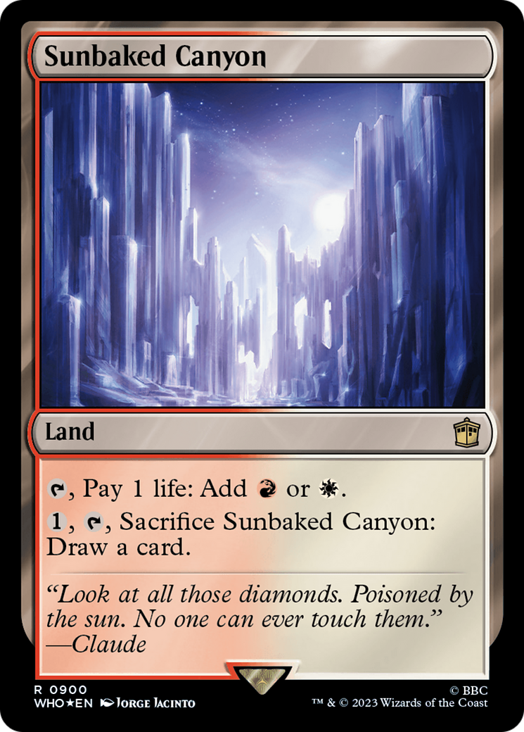Sunbaked Canyon (Surge Foil) (900) [Doctor Who] foil - Deck Out Gaming