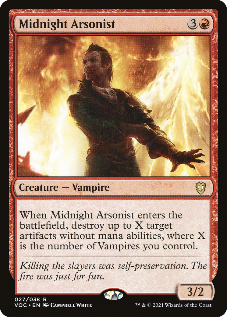 Midnight Arsonist (27) [Commander: Innistrad: Crimson Vow] - Deck Out Gaming