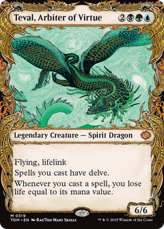 Teval, Arbiter of Virtue (Showcase) (319) [Tarkir: Dragonstorm] - Deck Out Gaming