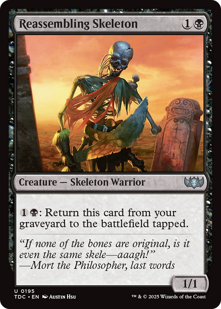 Reassembling Skeleton (195) [Commander: Tarkir: Dragonstorm] - Deck Out Gaming