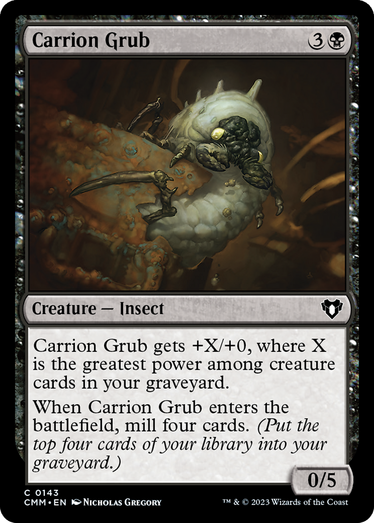 Carrion Grub (143) [Commander Masters] foil - Deck Out Gaming