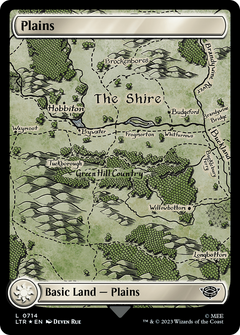 Plains (0714) (Surge Foil) (714) [The Lord of the Rings: Tales of Middle-earth] foil - Deck Out Gaming