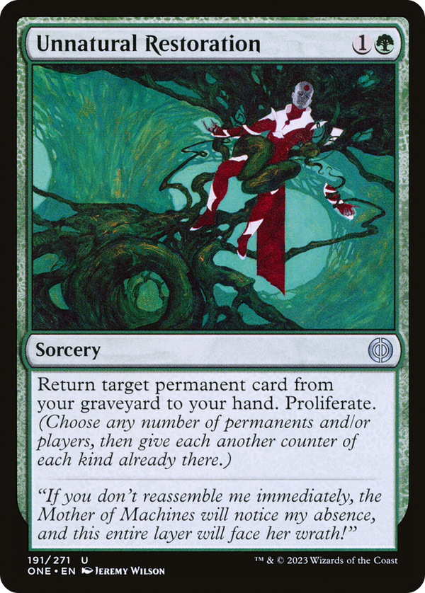 Unnatural Restoration (191) [Phyrexia: All Will Be One] - Deck Out Gaming