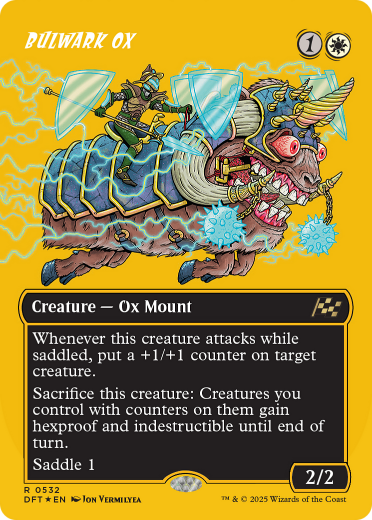 Bulwark Ox (Borderless) (First-Place Foil) (532) [Aetherdrift] foil - Deck Out Gaming