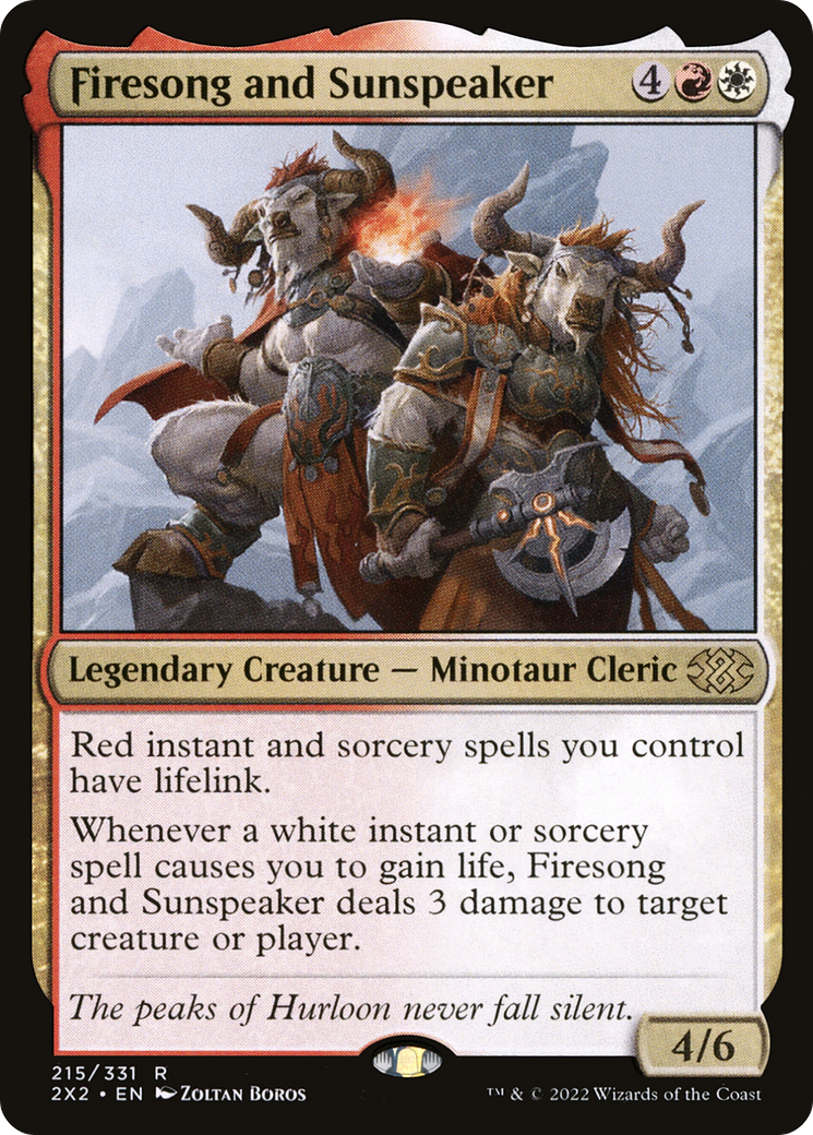 Firesong and Sunspeaker (215) [Double Masters 2022] - Deck Out Gaming