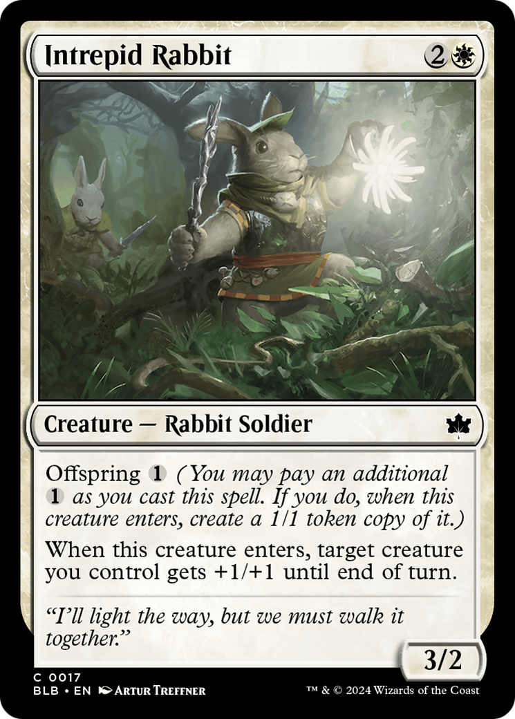 Intrepid Rabbit (17) [Bloomburrow] foil - Deck Out Gaming