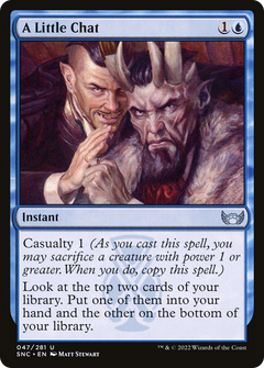 A Little Chat (47) [Streets of New Capenna] foil - Deck Out Gaming
