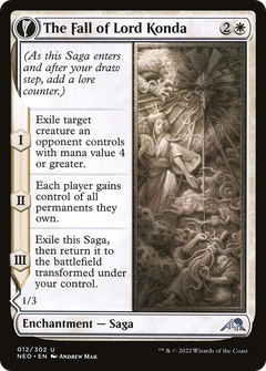The Fall of Lord Konda (12) [Kamigawa: Neon Dynasty] foil - Deck Out Gaming