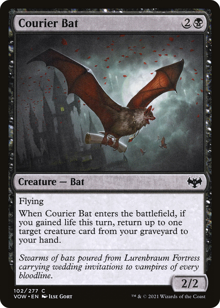 Courier Bat (102) [Innistrad: Crimson Vow] foil - Deck Out Gaming