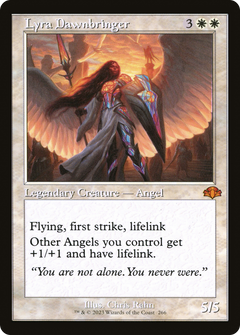 Lyra Dawnbringer (Retro Frame) (266) [Dominaria Remastered] foil - Deck Out Gaming