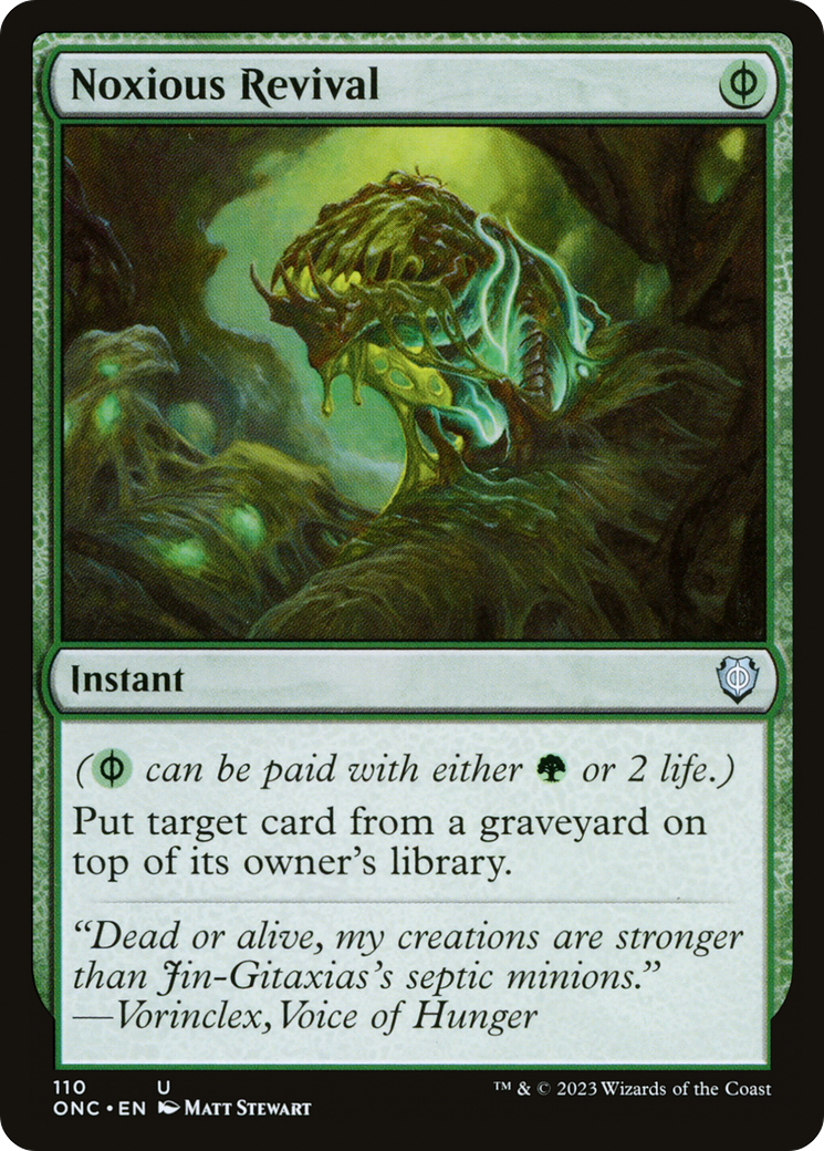 Noxious Revival (110) [Commander: Phyrexia: All Will Be One] - Deck Out Gaming