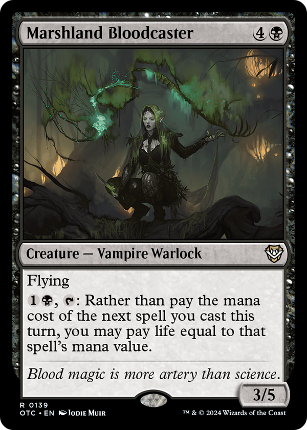Marshland Bloodcaster (139) [Outlaws of Thunder Junction Commander] - Deck Out Gaming