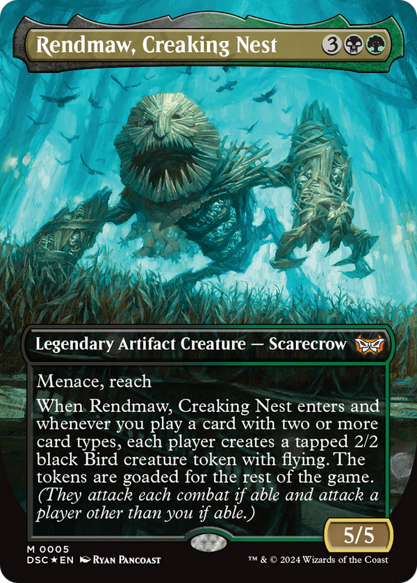 Rendmaw, Creaking Nest (Borderless) (5) [Duskmourn: House of Horror Commander] - Deck Out Gaming