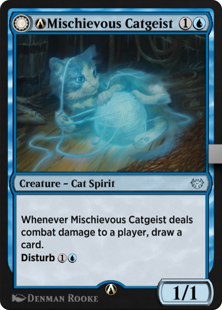 A-Mischievous Catgeist // A-Catlike Curiosity (A-69) [Innistrad: Crimson Vow] - Deck Out Gaming