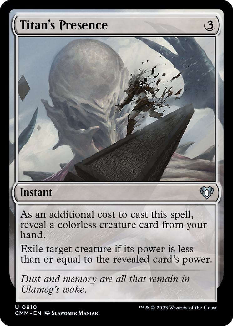 Titan's Presence (810) [Commander Masters] - Deck Out Gaming