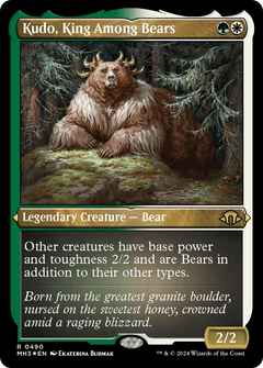 Kudo, King Among Bears (Foil Etched) (490) [Modern Horizons 3] foil - Deck Out Gaming