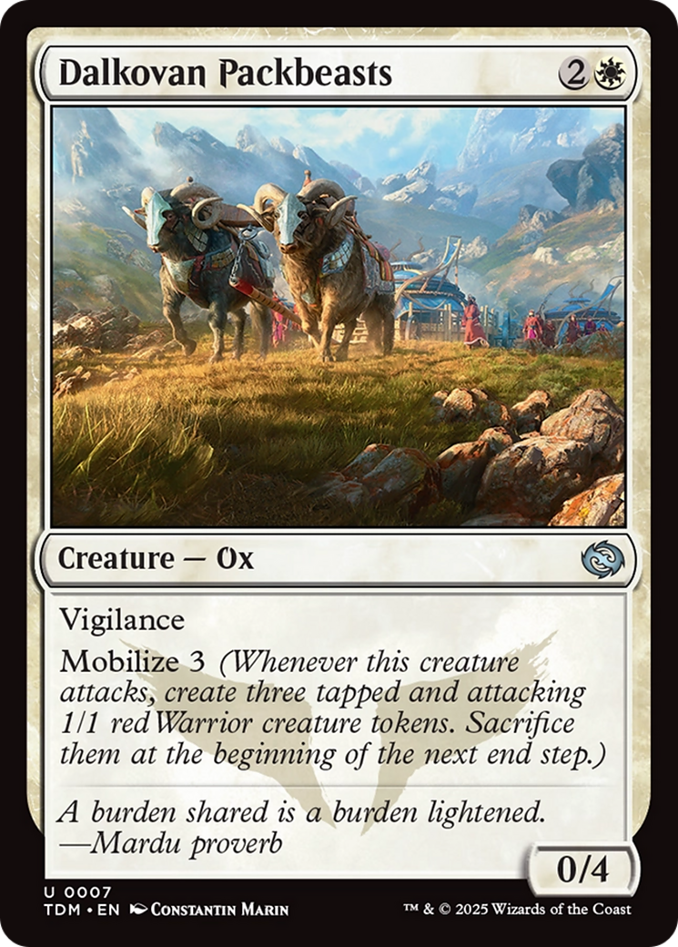 Dalkovan Packbeasts (7) [Tarkir: Dragonstorm] foil - Deck Out Gaming
