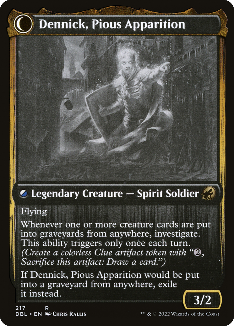 Dennick, Pious Apprentice (217) [Innistrad: Double Feature] foil - Deck Out Gaming