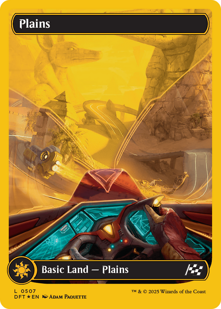 Plains (0507) (First-Place Foil) (507) [Aetherdrift] foil - Deck Out Gaming