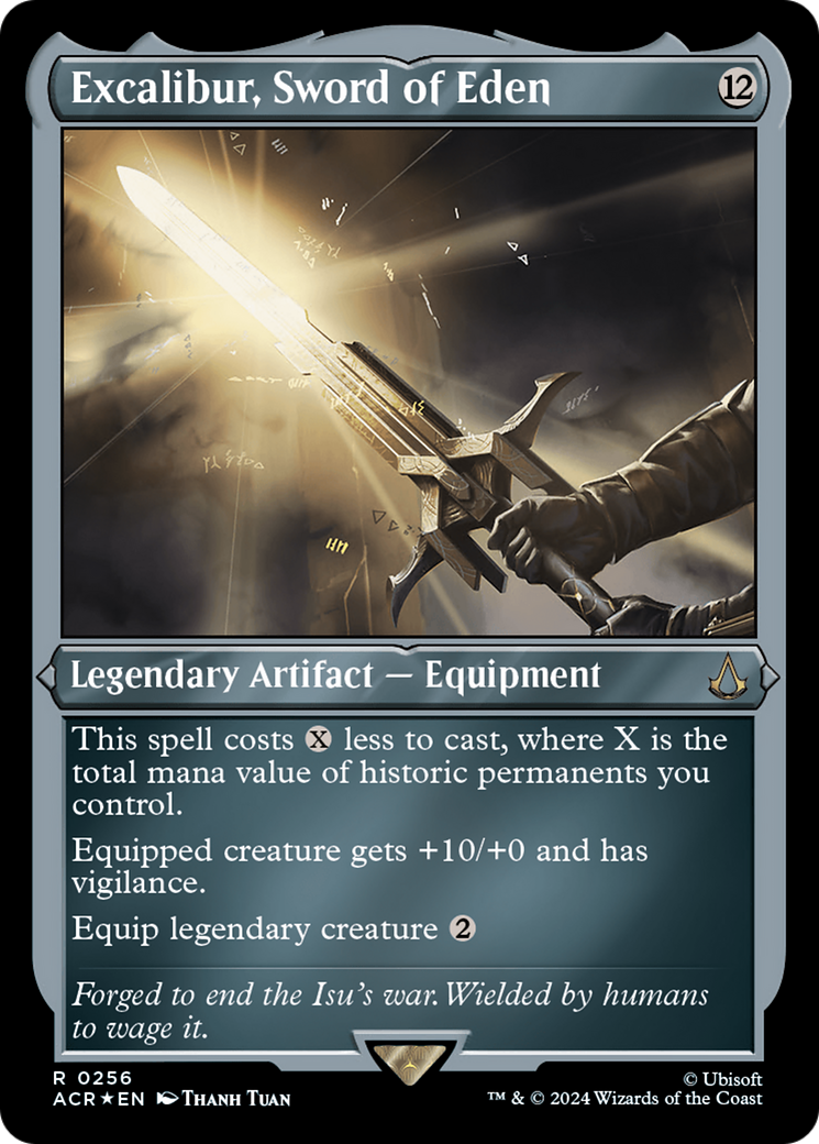 Excalibur, Sword of Eden (256) [Assassin's Creed] etched - Deck Out Gaming