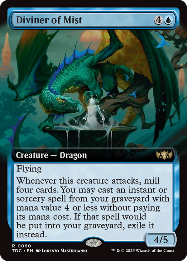 Diviner of Mist (Extended Art) (60) [Commander: Tarkir: Dragonstorm] - Deck Out Gaming