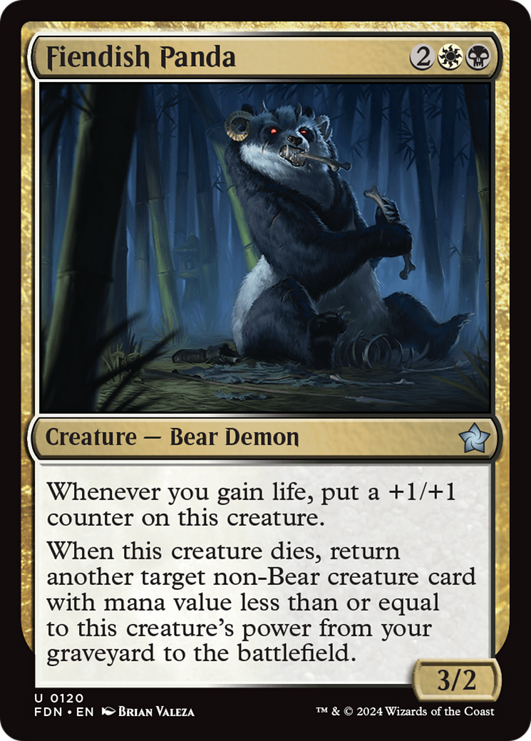 Fiendish Panda (120) [Foundations] - Deck Out Gaming