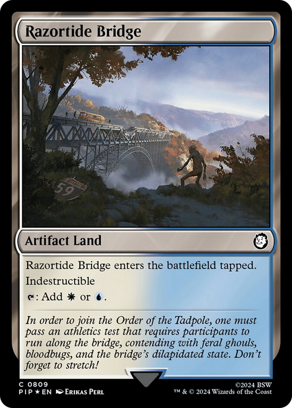 Razortide Bridge (Surge Foil) (809) [Fallout] foil - Deck Out Gaming