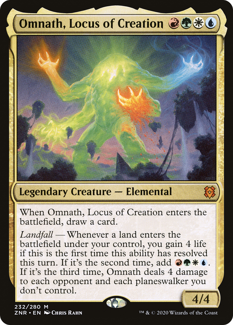 Omnath, Locus of Creation (232) [Zendikar Rising] foil - Deck Out Gaming