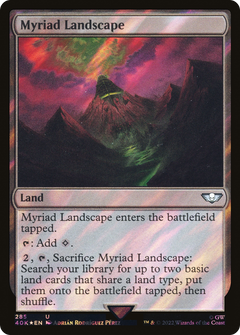 Myriad Landscape (Surge Foil) (285) [Warhammer 40,000 Commander] foil - Deck Out Gaming