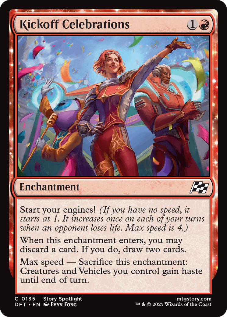 Kickoff Celebrations (135) [Aetherdrift] foil - Deck Out Gaming