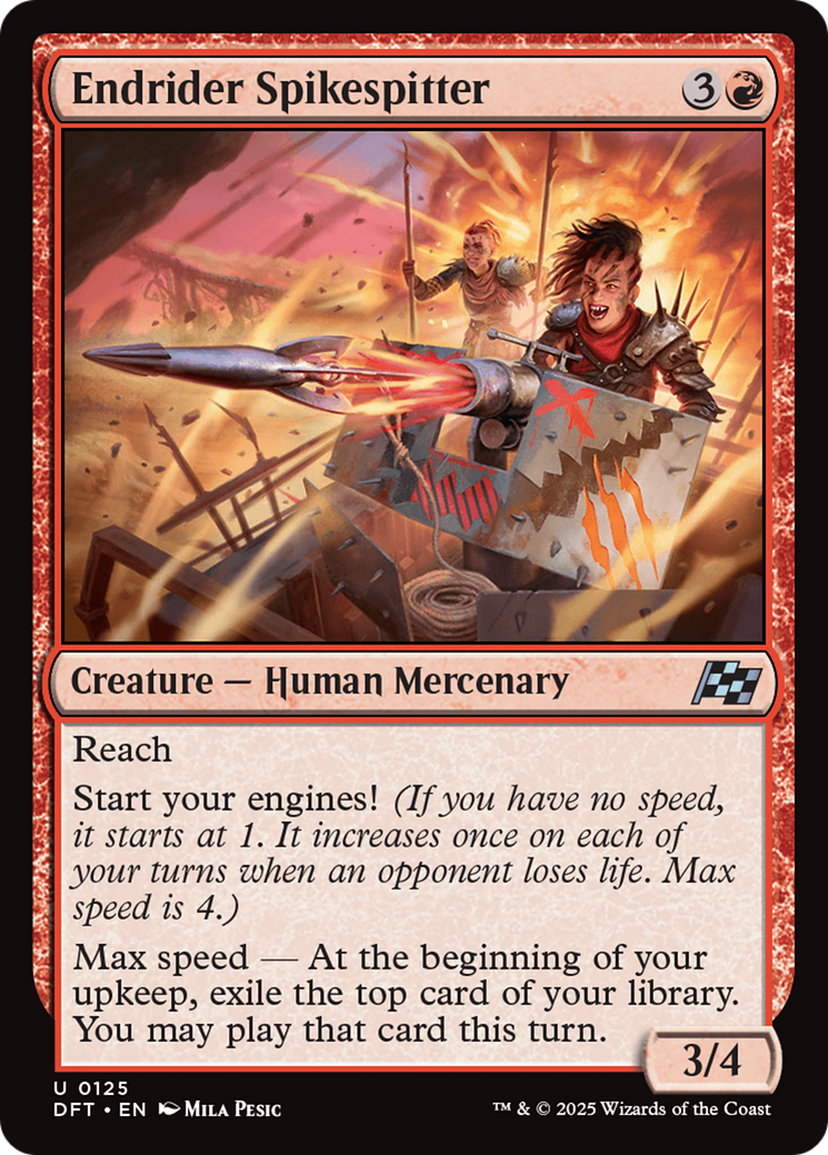 Endrider Spikespitter (125) [Aetherdrift] foil - Deck Out Gaming