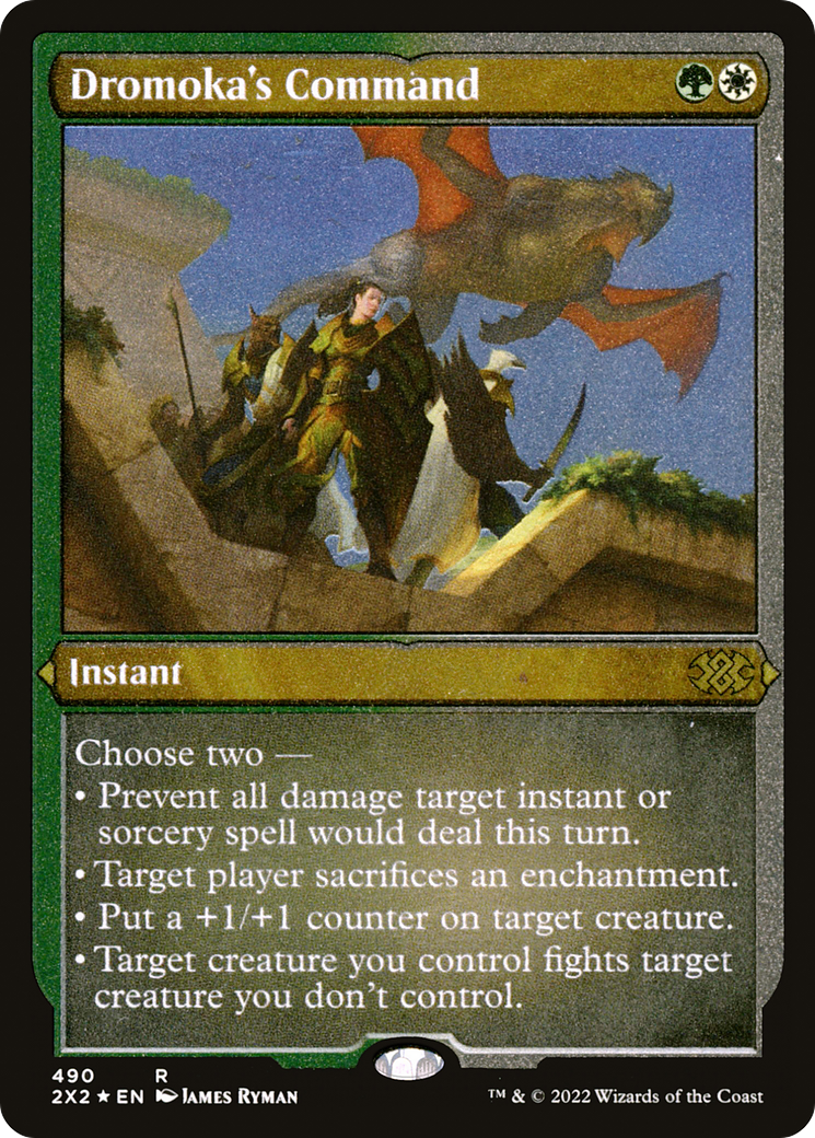 Dromoka's Command (Foil Etched) (490) [Double Masters 2022] foil - Deck Out Gaming