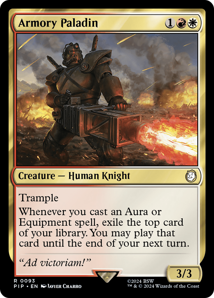 Armory Paladin (93) [Fallout] foil - Deck Out Gaming