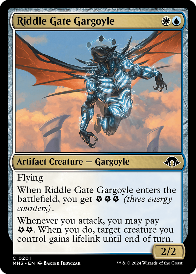 Riddle Gate Gargoyle (201) [Modern Horizons 3] foil - Deck Out Gaming