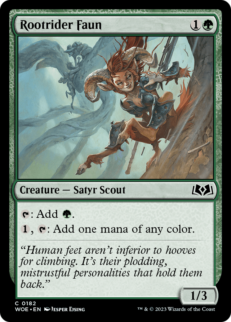 Rootrider Faun (182) [Wilds of Eldraine] foil - Deck Out Gaming