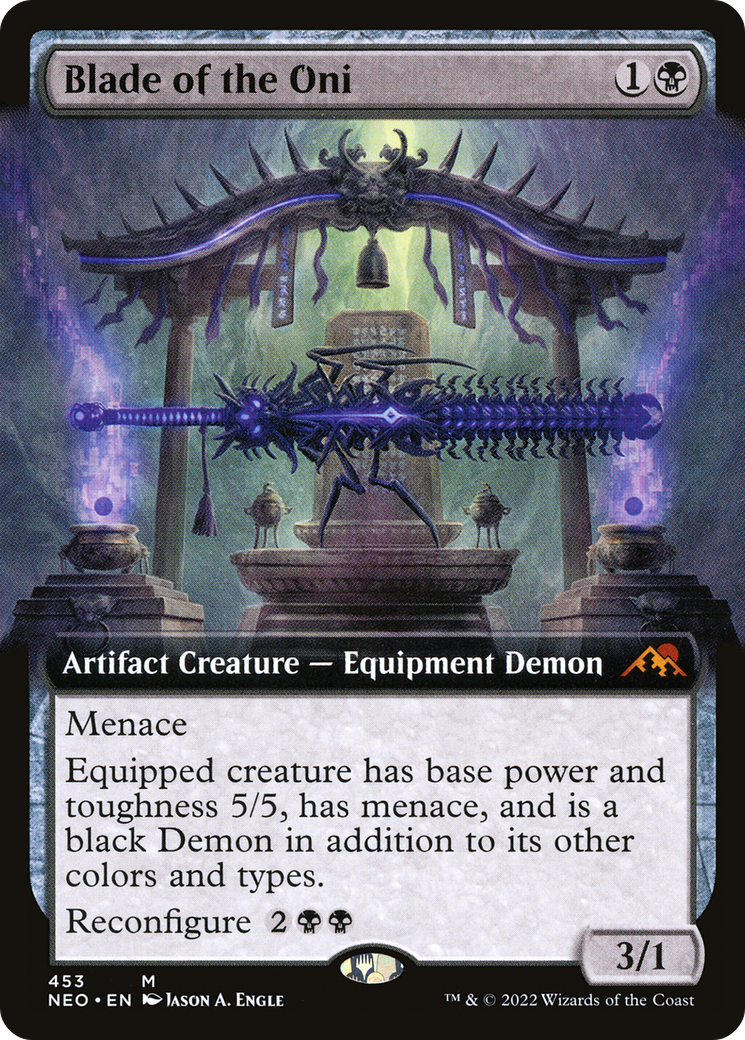Blade of the Oni (Extended Art) (453) [Kamigawa: Neon Dynasty] foil - Deck Out Gaming