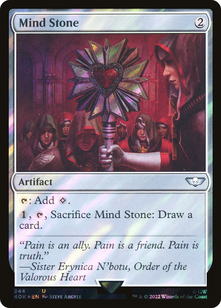Mind Stone (244) (Surge Foil) (244) [Warhammer 40,000 Commander] foil - Deck Out Gaming