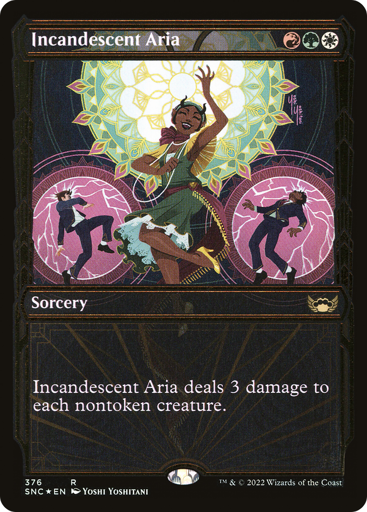 Incandescent Aria (Gilded Foil) (376) [Streets of New Capenna] foil - Deck Out Gaming
