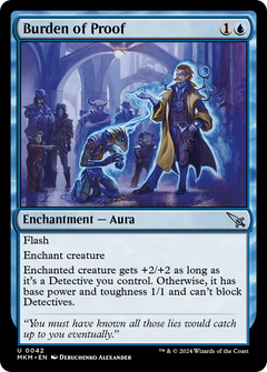 Burden of Proof (42) [Murders at Karlov Manor] foil - Deck Out Gaming