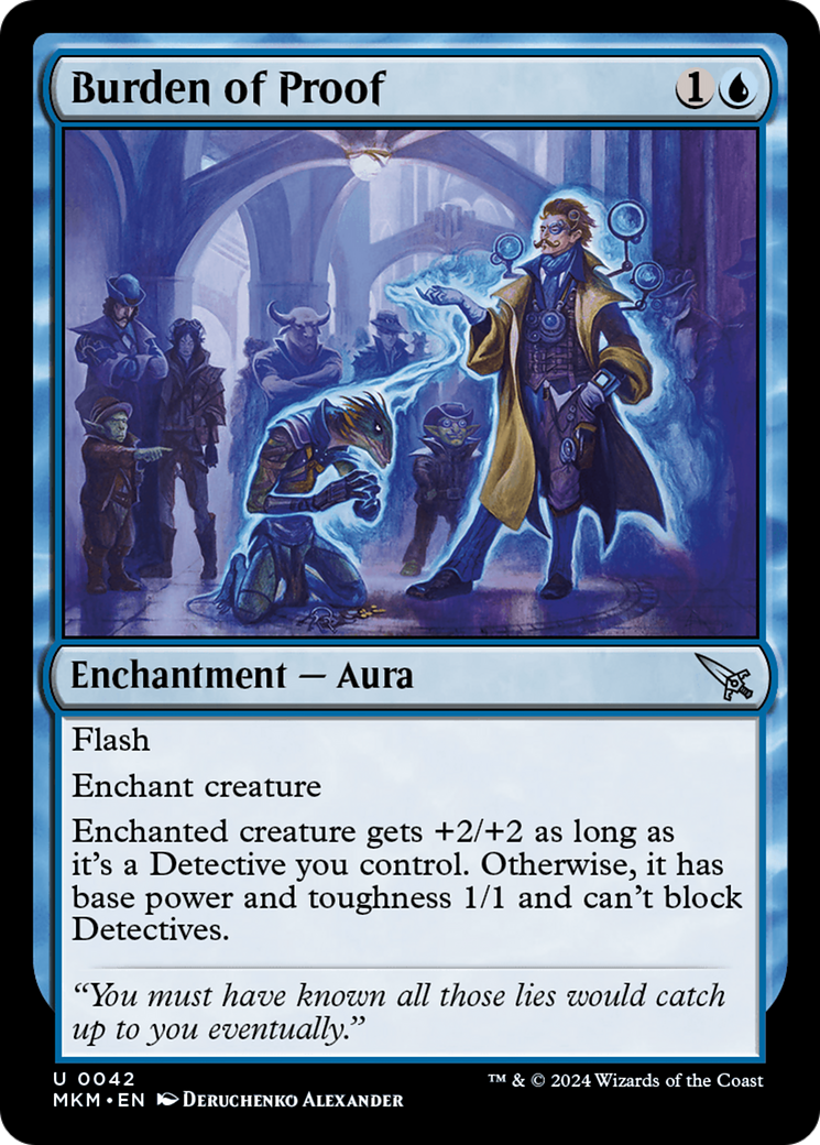 Burden of Proof (42) [Murders at Karlov Manor] foil - Deck Out Gaming